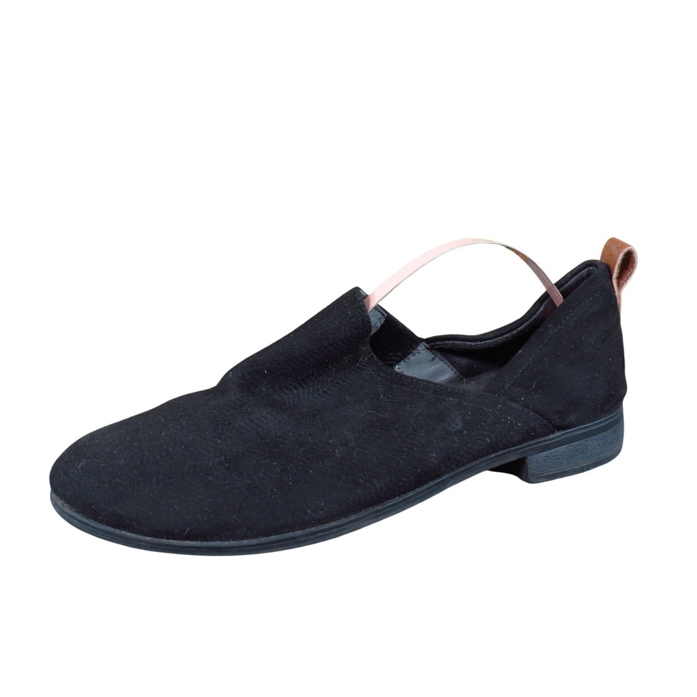 Dr. Scholl's‎ Ruler Women Shoe Size 7 Casual Comfort Slip On Black Fabric Flat